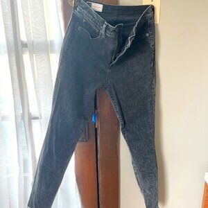 Gap True Skinny Ankle Sky High Black Jeans size 4 petite